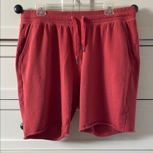 Old Navy Women’s Fired Clay Red Mid Rise Easy Vintage Drawstring Shorts - Large